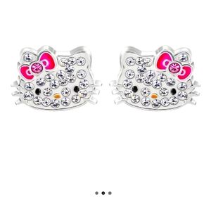 Hello Kitty Crystal Earrings
